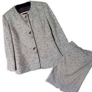 MIMMINA Vintage Italian Tweed Sparkle Skirt Suit 10